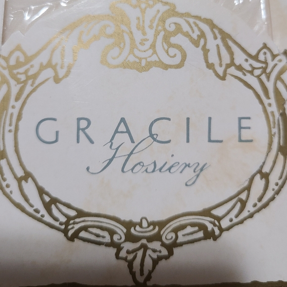 GRACILE HOSIERY SHEER-TO-WAIST PANTYHOSE SIZE TALL IVOIRE LYCRA SHEER - Picture 3 of 6